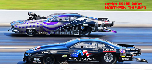 Lyle Barnett (near lane) vs Doug Winter 
(far lane) - PM